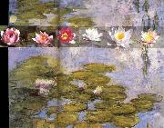 Claude Monet Detail from Water Lilies oil